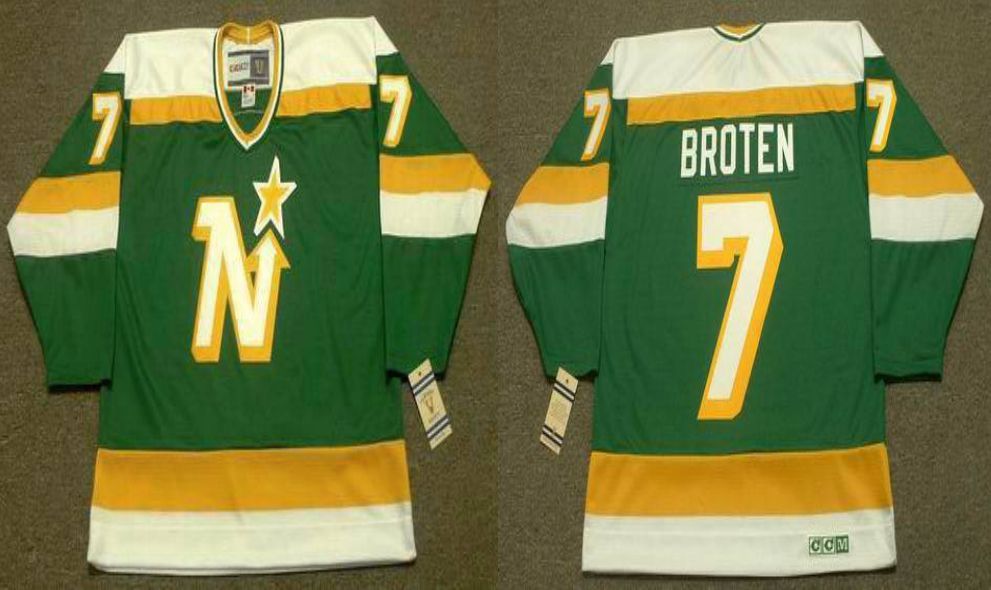 2019 Men Dallas Stars #7 Broten Green CCM NHL jerseys1->dallas stars->NHL Jersey